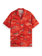 SCOTCH AND SODA All Over Printed Viscose Short Sleeve Shirt at Gravity NYC